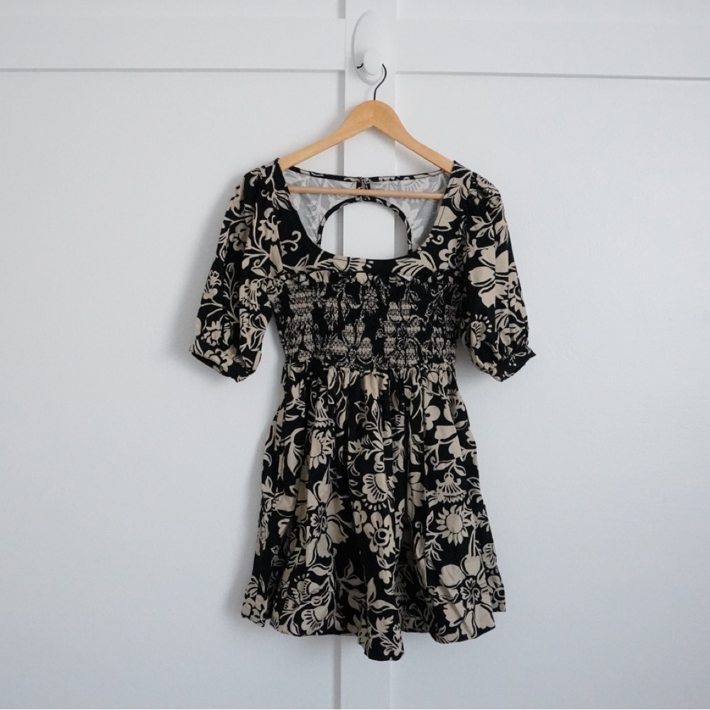 Free People Hawaiian Floral Mini Dress